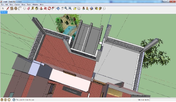 Desain rumah bertingkat menggunakan Google SketchUp | tulisanlily