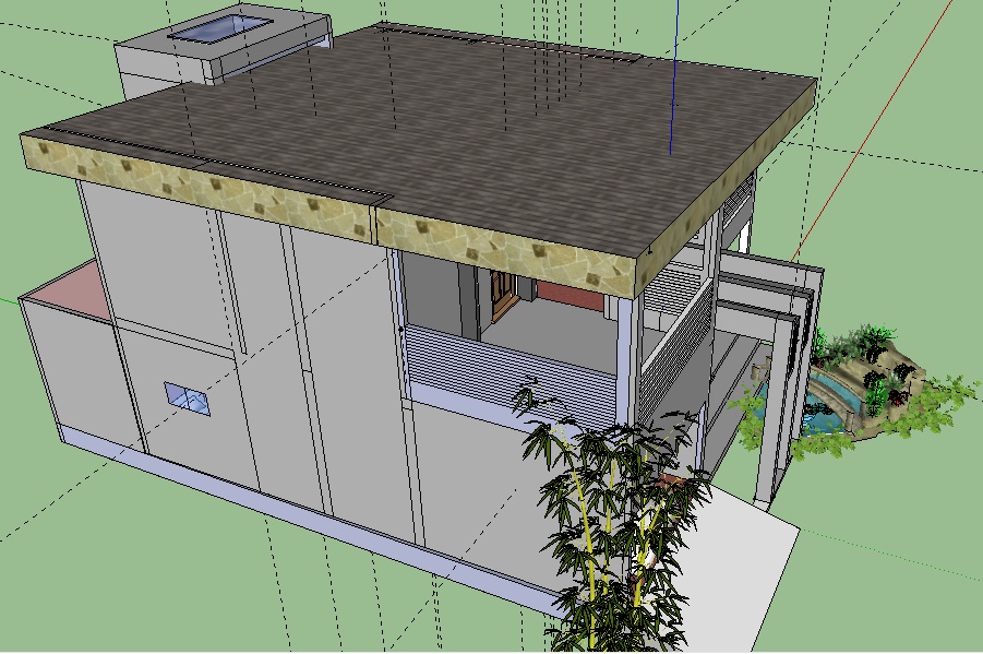 Desain rumah bertingkat menggunakan Google SketchUp ...