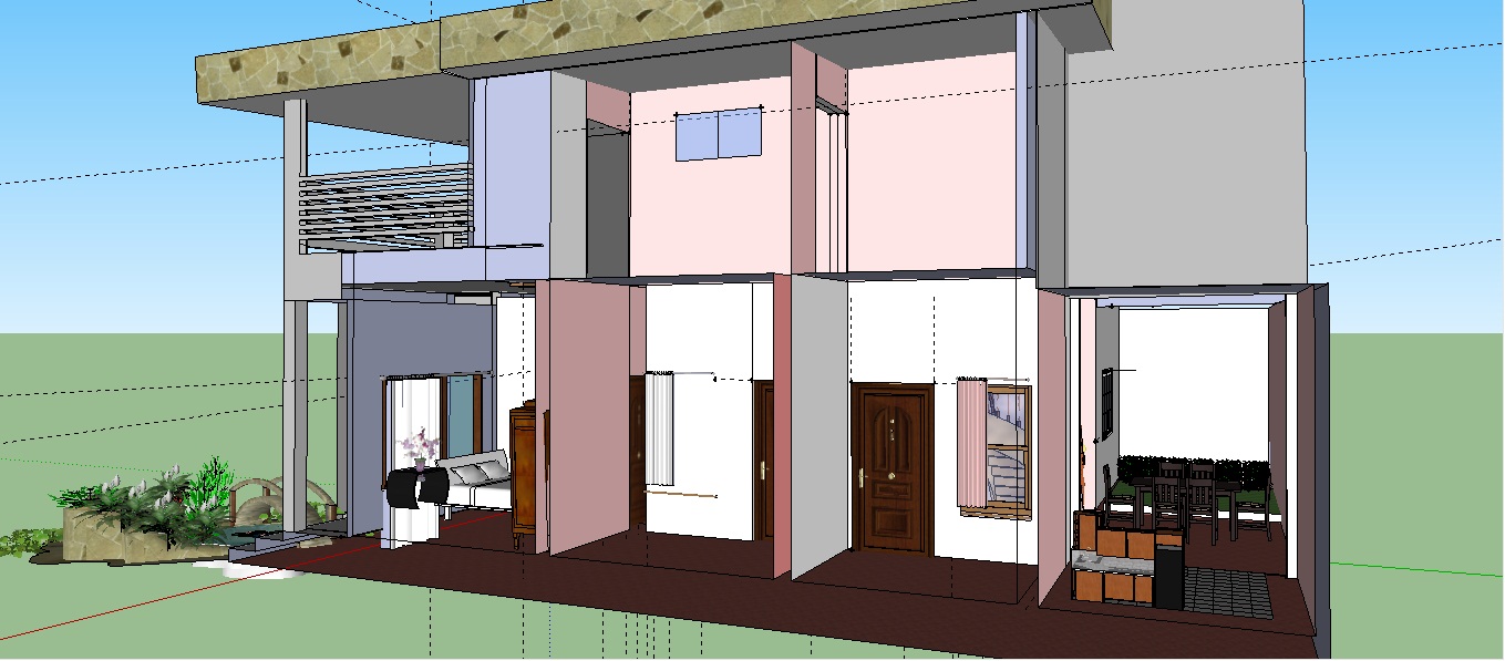 Desain Rumah Bertingkat Menggunakan Google SketchUp Tulisanlily